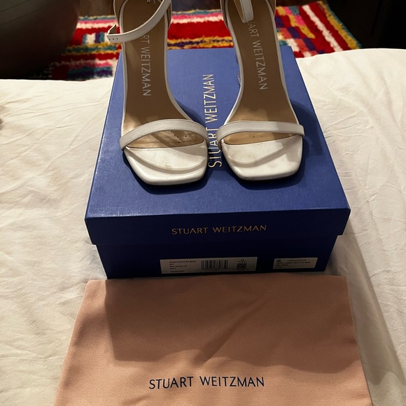 Stuart Weitzman White Women's Sandals - Picture 1 of 2